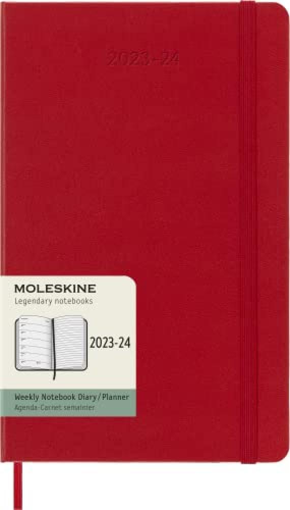 (TG. Large) Moleskine Weekly Planner 2023-2024, Agenda 18-Mesi, Diario Accademic
