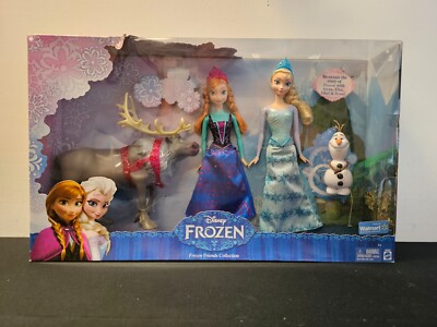 Disney Frozen Friends Collection Doll Set Anna Elsa Olaf Sven Action Figures NEW