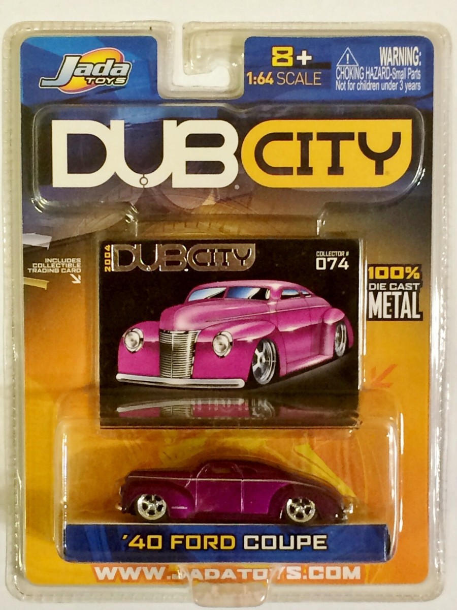 2004 Dub City 40' Ford Coupe Purple Jada Toys 100% Die Cast Metal