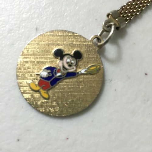 Mickey Mouse Pendant Gold Multicolor Top Hat Cain Theme Walt Disney Productions - Picture 8 of 10