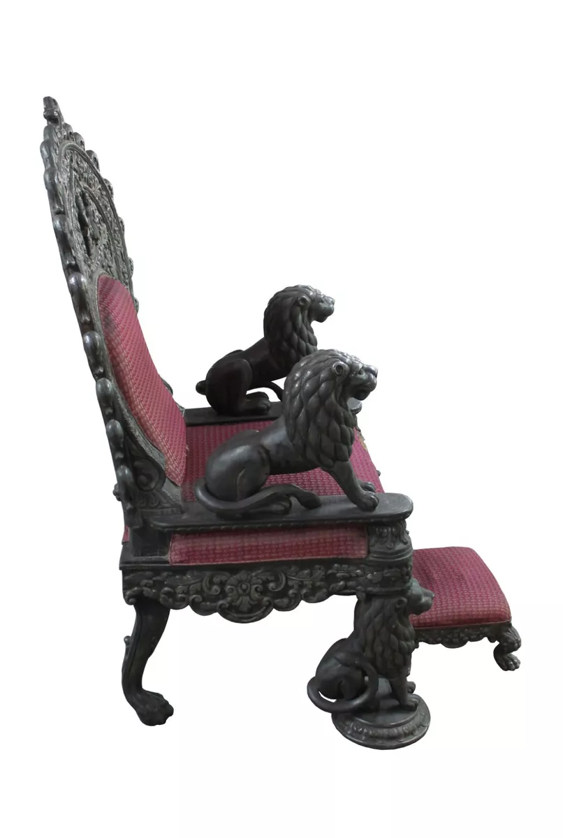 R.J. Horner Royal King & Queen Chairs One of a Kind & Rare 19 century