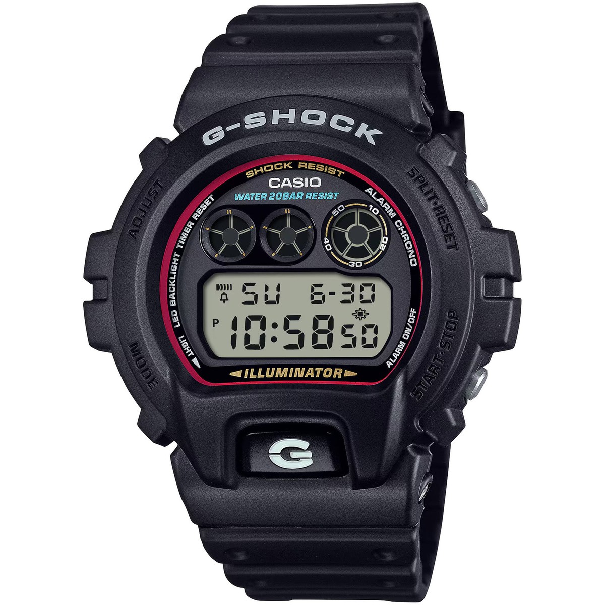 Casio Men's Watch G-Shock Chronograph Black and Grey Digital Dial