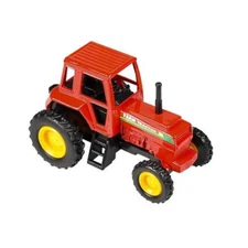 RI Novelty - Pull Back Die-Cast Vehicle - FARM TRACTOR (Red)(3.75 inch) - New