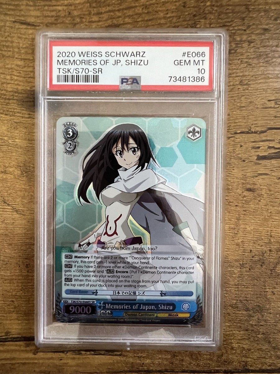 Weiss Schwarz Memories Of Japan, Shizu SR English Slime Vol. 1 PSA