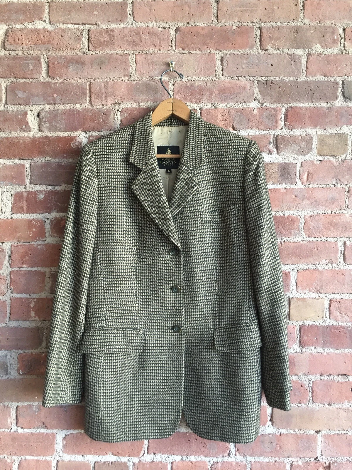 Lanvin — Vtg Lanvin Women’s Blazer Jacket, Cashmere/Silk/Linen, Sz 40 France