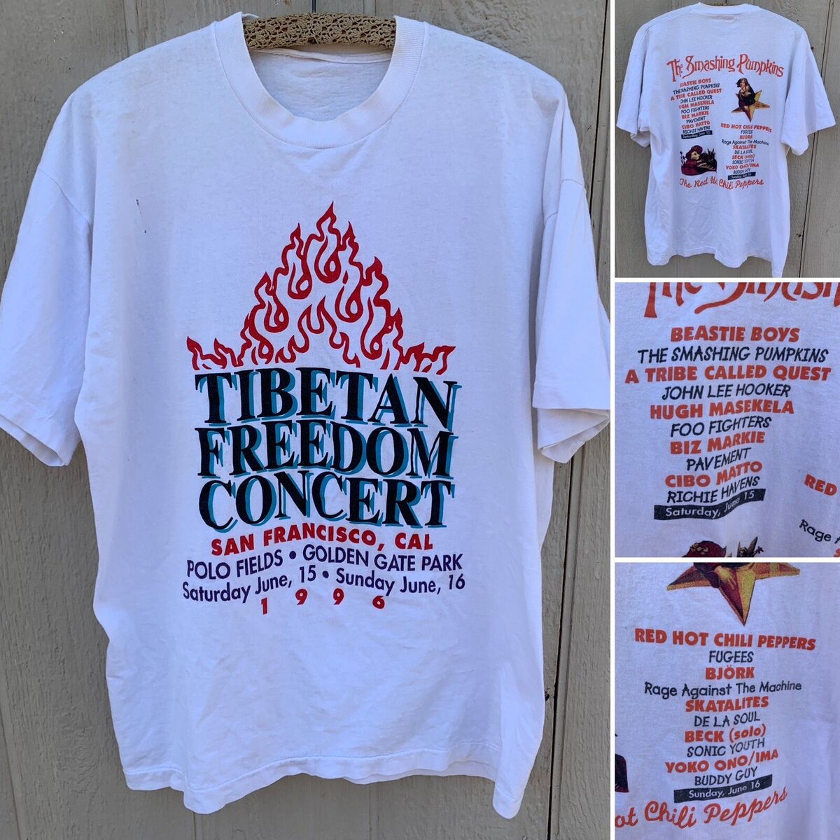 Vintage The Smashing Pumpkins Beastie Boys Tibetan Freedom Vintage The Smashing Pumpkins Beastie Boys Tibetan Freedom
