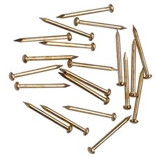 Hardware Nail Assortment Kit 300pcs Brass Plated Nails Hanging Pictures 20mm