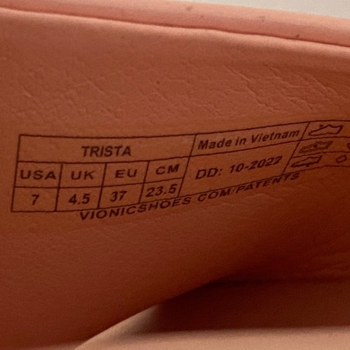 Vionic Trista Slide Sandals Womens US Size 7 EU 37 Platform Arch Support Pink - Picture 11 of 11