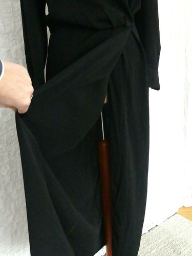 VESTIDO LARGO CROSSOVER SLIT DRAPEADO ZARA WOMAN STUDIO VESTIDO DRAPEADO - Imagen 6 de 9