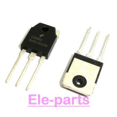 5 PCS SGH30N60RUFD TO-247 SGH30N60 G30N60RUFD G30N60 Short Circuit Rated IGBT