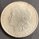 1881-O-- BU GEM MORGAN SILVER DOLLAR UNC-Light toning on edges