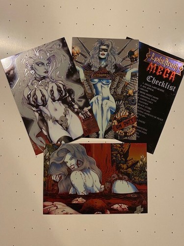 Lady Death Mega (1997) 88-Card MASTER Set Base Clearchrome Fractal Chase Promos+ - Picture 3 of 8
