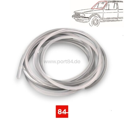 VW Golf 1 Typ 17 Jetta Keder Front- Heck- Seitenscheibe Chromkeder Zierleiste