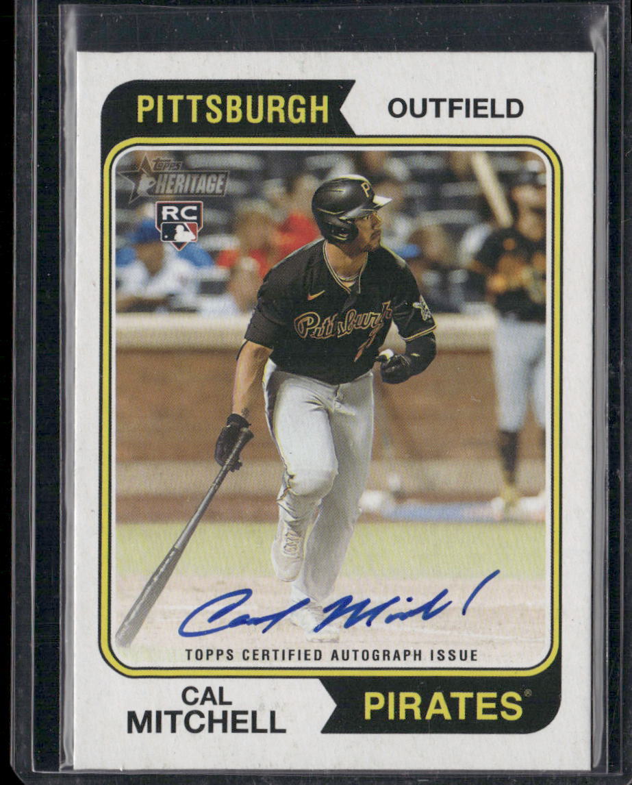 2023 Topps Heritage: Real One Autographs Cal Mitchell ROA-CML AU