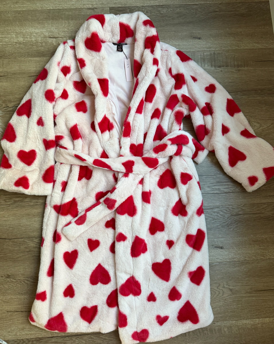 クラフト・布製品 Victoria NEW Victoria's Secret Valentines Pink Red Heart Love Logo Cozy
