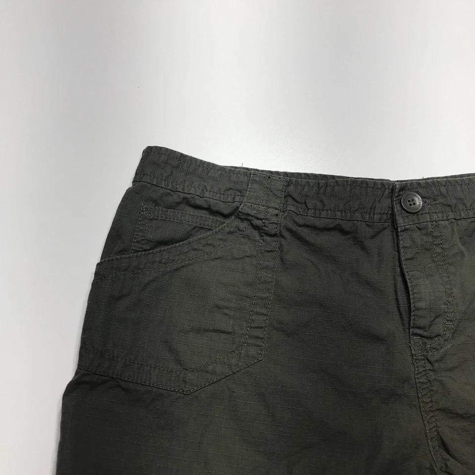 Pantalones Cortos Calvin Klein Mujer Talla 16 Verde Patrón Exterior Senderismo 100% Algodón Foto 4 de 4