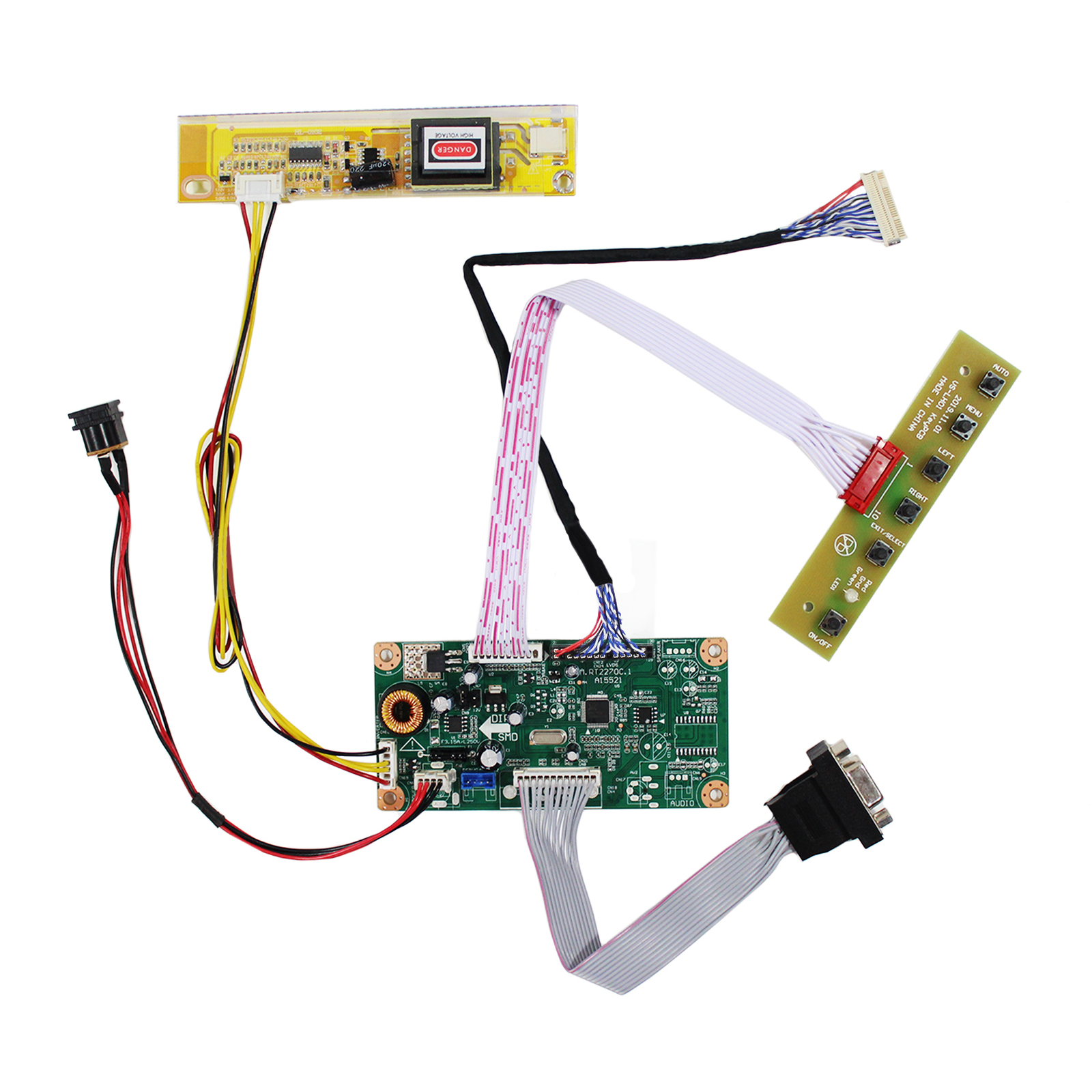 VGA LCD Monitor Controller Board for 15.4inch 1440x900 DIY 30Pin LVDs LCD Screen