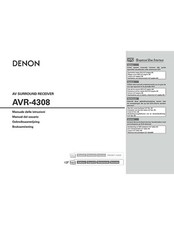 Denon AVR-4308 AV Surround Receiver Owners Manual
