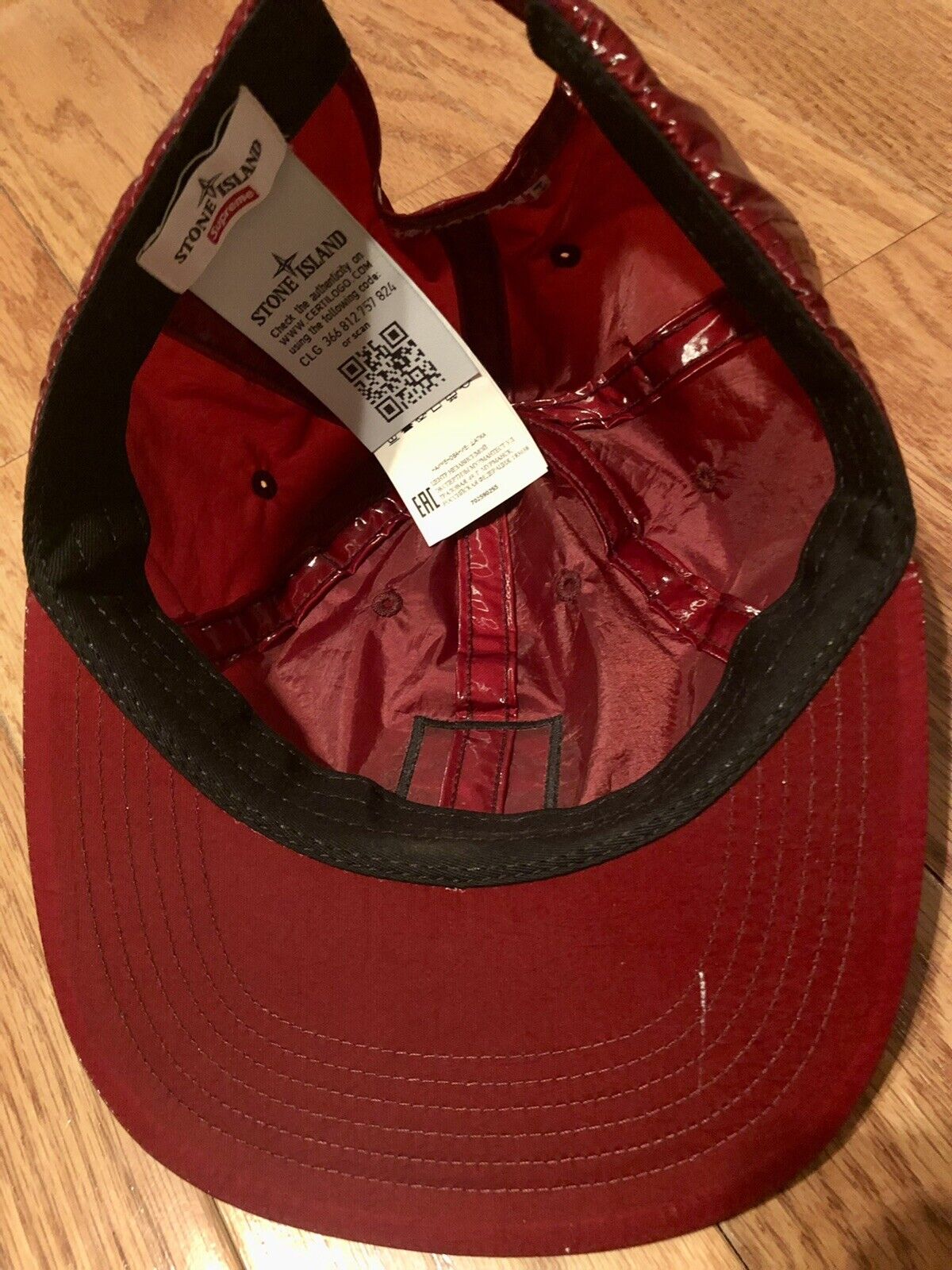 Supreme x Stone Island New Silk Light 6-Panel Red Cap – Fancy Lux