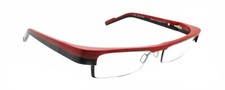 New Authentic Eye'DC V736 003 90s France Vintage Red Black Plastic Eyeglasses