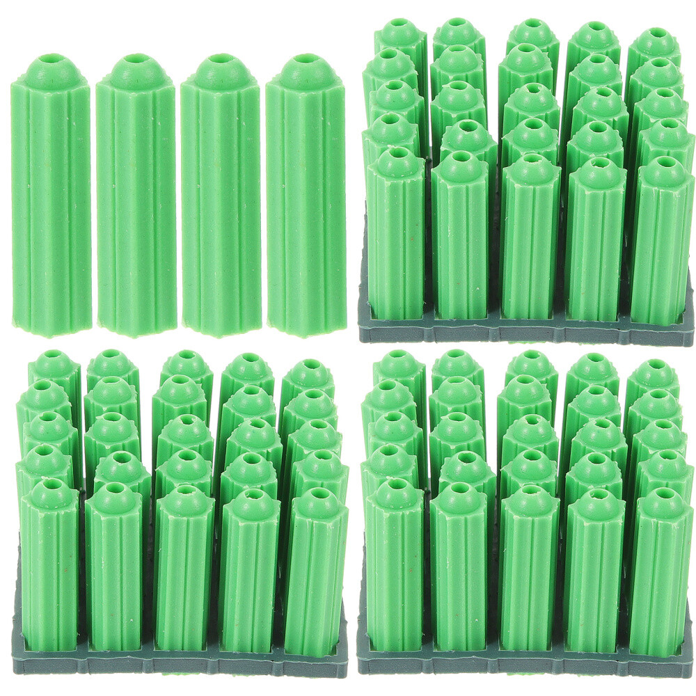 100 Pcs Plastic Expansion Tube Anchors for Drywall Heavy Duty