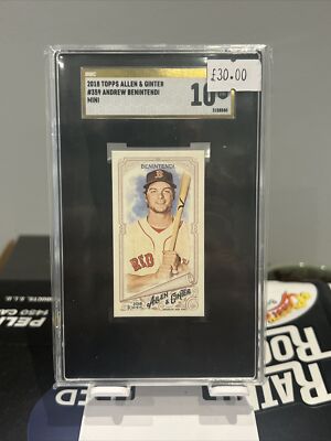 2018 Topps Allen & Ginter Andrew Benintendi Mini Karte #359 SGC 10 Red Sox R68