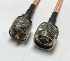 RG400 UHF Male PL259 to N Male MIL Double Shield Coax PICK LENGTH FAST RF US Lot