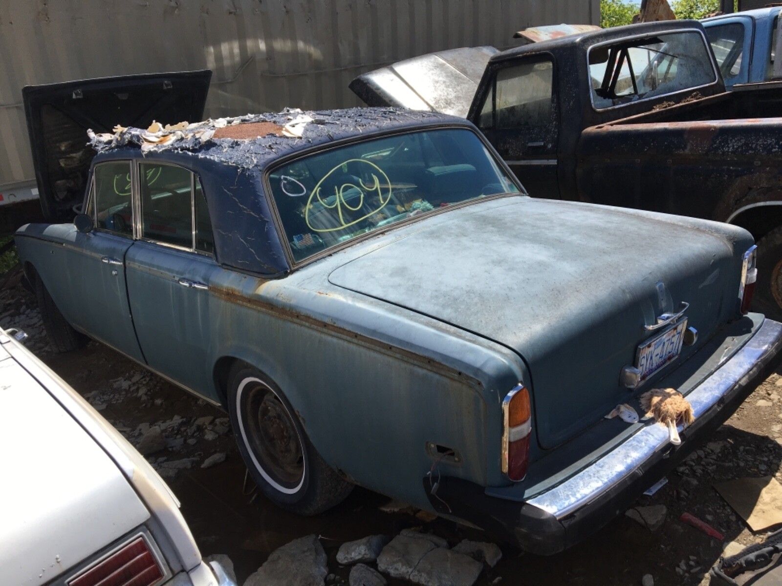 1979 Rolls Royce Silver Shadow FRONT windshield chrome molding trim