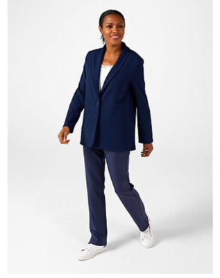 BNWT Kim & Co  Summer Jacket Button Front Pockets   Navy Blue  2XL  RRP £80
