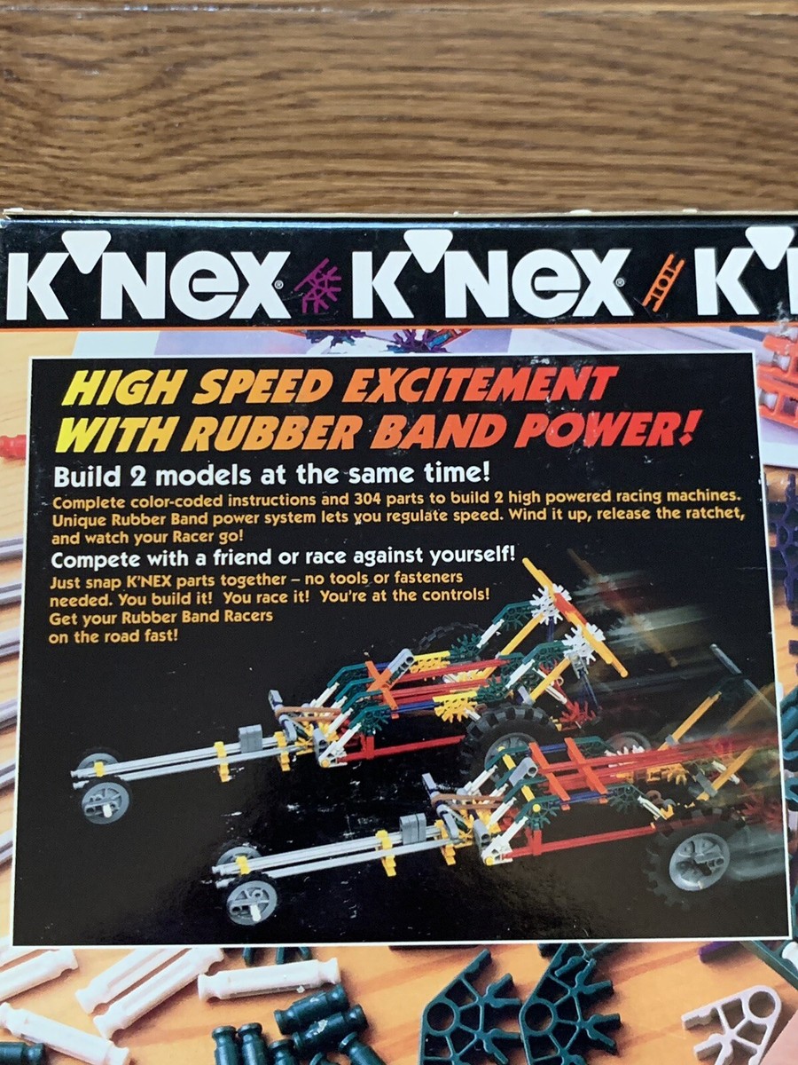 Vintage K'NEX Rubber Band Racers #12002 MS 101 | eBay
