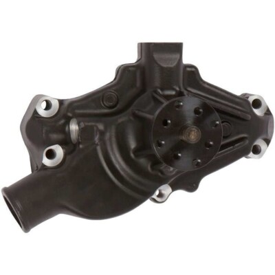 March Ultra Series Small Block Chevy Short Water Pump Black High Flow 350 SBCS