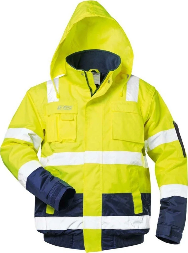 SAFESTYLE Warnschutzpilotenjacke Axel gelb-blau Arbeitsjacke