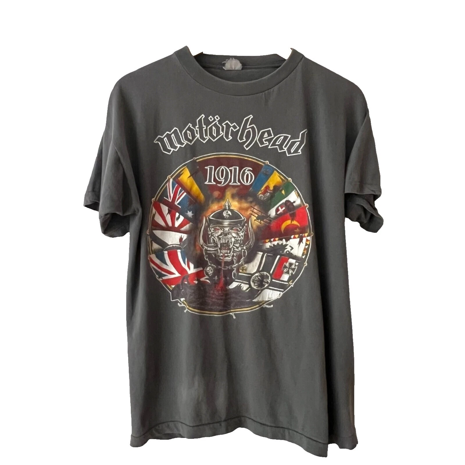 Black Regular Unisex Vintage T-Shirts for Men