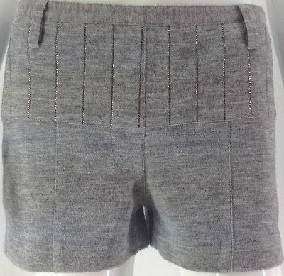 Star Chic Damen Kurz Demin Hose mit Strass grau Gr. S