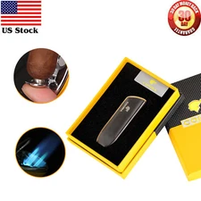 Galiner Windproof 3 Torch Jet Flame Cigarette Cigar Lighter With Cigar Punch Gas