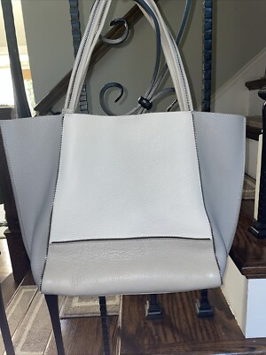 Botkier backpack white leather silver colored studs lots of zippered pockets EUC Botkier Backpack Handbags Bags & Leather Exterior for Women  main image 3
