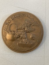 Very Beautiful Bronze Medal The BONSAI Art Daniel David Monnaie De Paris 1980