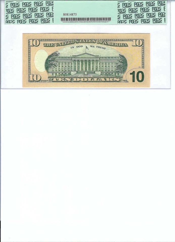 2004 $10 FRN FR2039-B* PCGS 68 PPQ, New York * Note S/N B00568860*!!! - Image 2 of 2