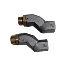 2PCS 3/4 Inch 360 Degree Swivel Connector for Fuel Hose, Fuel Nozzle NPT
