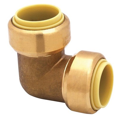 PPG 54060NLW for PlumbMaster 3/4 X 1/2 Push-Fit Wolv-Bite Brass 90 Deg Reducing