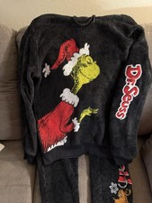 Dr. Seuss The Grinch Hoodie And Pants Velour Graphic Fleece Soft
