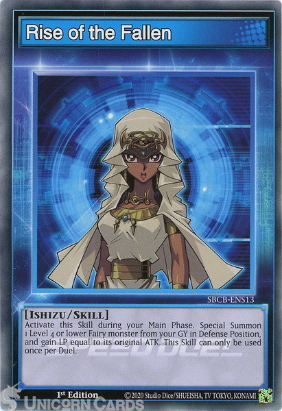 SBCB-ENS13 Rise of the Fallen Common 1st Edition Mint YuGiOh Card