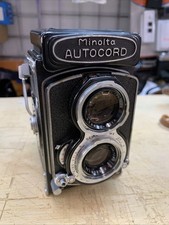 Minolta Autocord TLR Film Camera Rokkor 75mm f3.5 TESTED, SHOOTING AND CLEAN