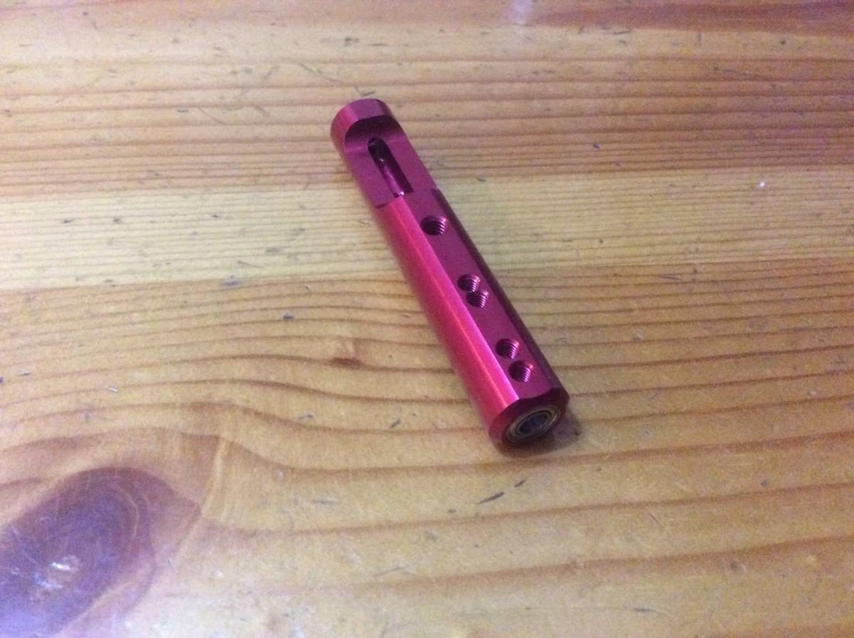 JR PROPO HG Seesaw Red Anodized 68mm RC Servo Linkage Used Japan RRG - Image 2 of 3