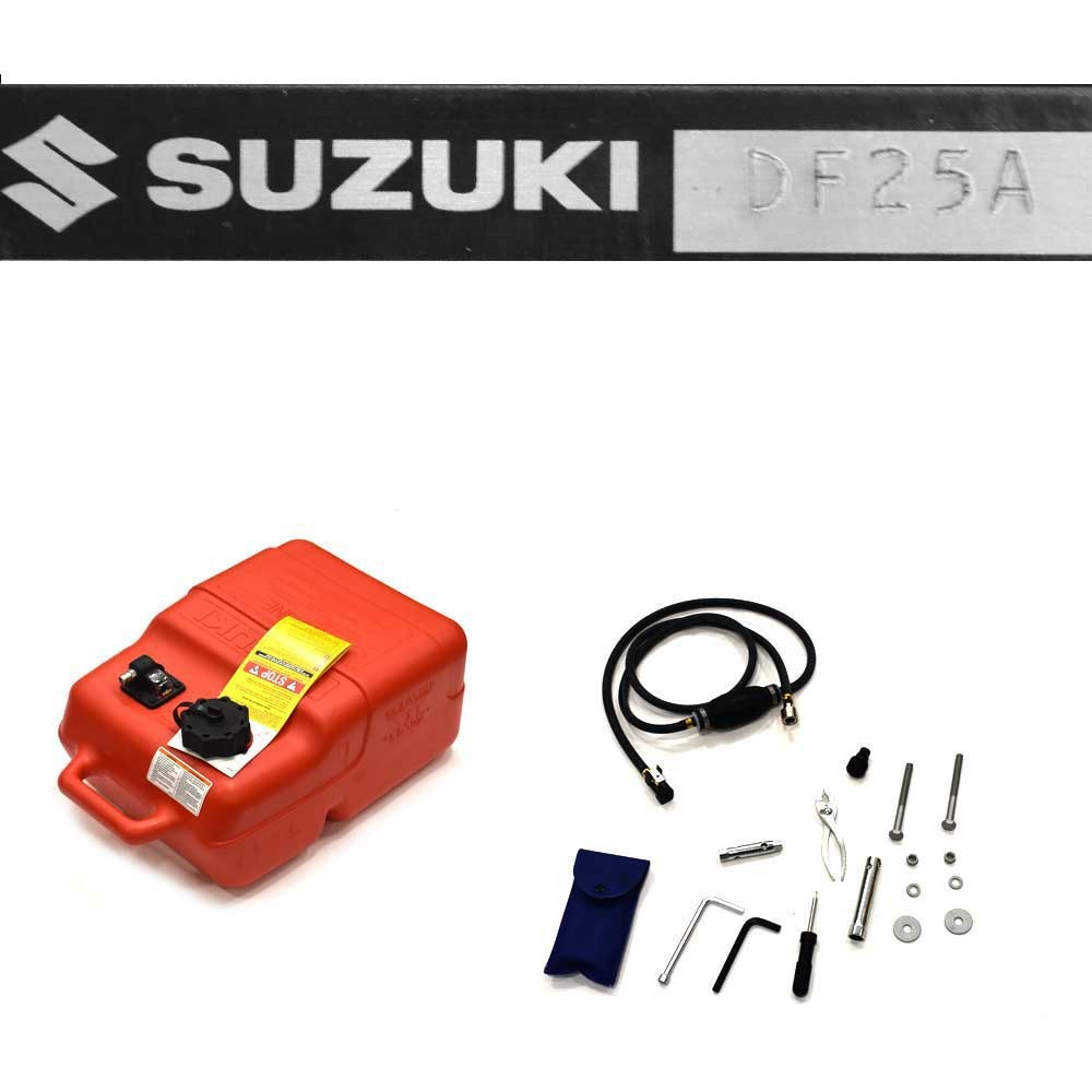 Suzuki Boat Outboard Engine Motor DF25AES5 | 25 HP 15 Inch Black