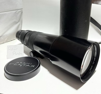 SMC Pentax 500mm f/4.5 Telephoto Lens Asahi Japan w/ Case   Clean Glass