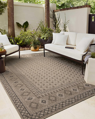 Loloi Chris Loves Julia Providence Round Area Rug 7'6'' Dove/Charcoal