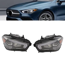 For 2020-2023 Mercedes-Benz CLA200 CLA250 LED Headlight Headlamps Pair (L+R) Set