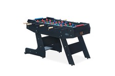 KICK Majesty 55 Folding Foosball Table Black Full-Size Indoor Soccer Game