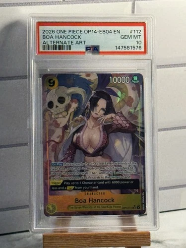 One Piece OP14-EB04 the Azure Sea's Seven Boa Hancock ALT ART OP14-112 PSA 10